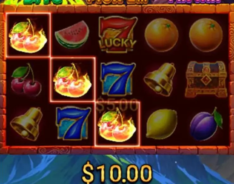 Línea ganadora en los rodillos de 3 Spirit Volcanoes